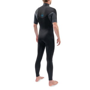 Dakine Mens Quantum Chest Zip S/S Full Suit 3/2 (Black/Grey) (3)
